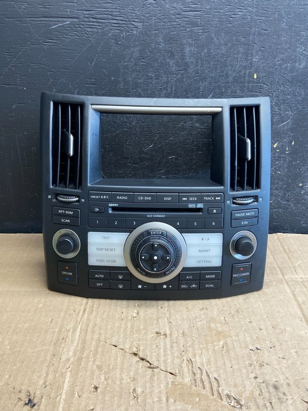 2006 - 2008 Infiniti FFX35 FX45 Radio Climate Control Panel Bezel AE1838 DG