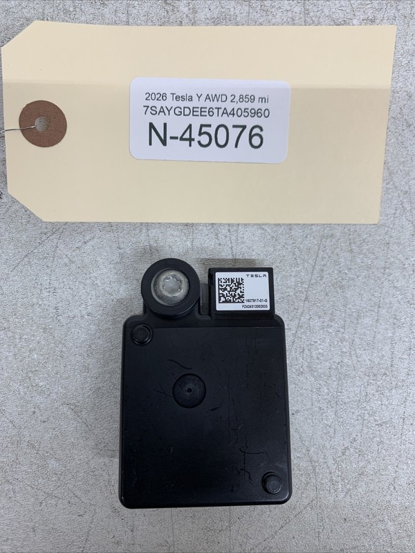 2026 Tesla Model Y Plaid Interior Radar Assembly 1607917-01-G 45076 B3