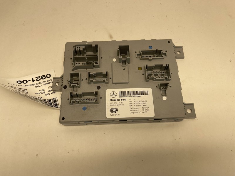 2014-2017 MERCEDES S550 W222 TRUNK SAM SIGNAL ACTIVATION CONTROL MODULE UNIT OEM