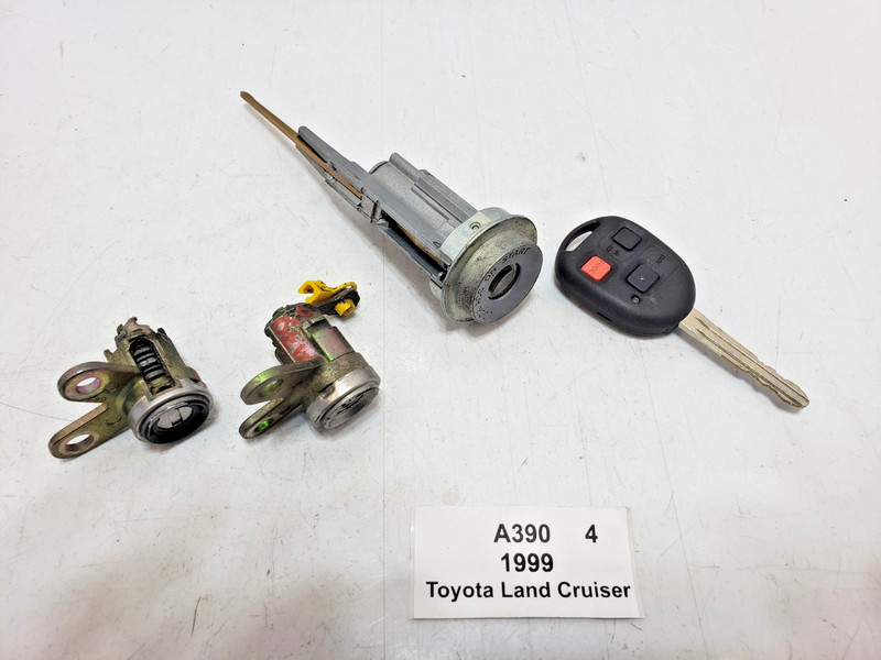 ✅98-02 OEM Toyota Land Cruiser Ignition Switch Door Lock Cylinder W/ Key SET