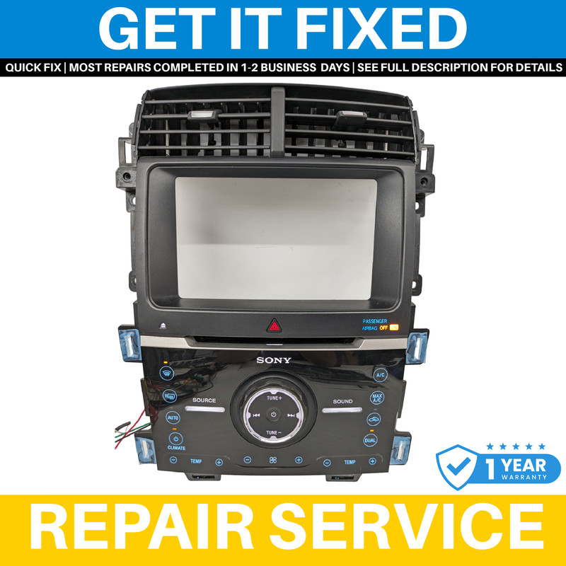 2011 - 2014 FORD EDGE OEM RADIO AC CLIMATE CONTROL PANEL GET YOURS FIXED!