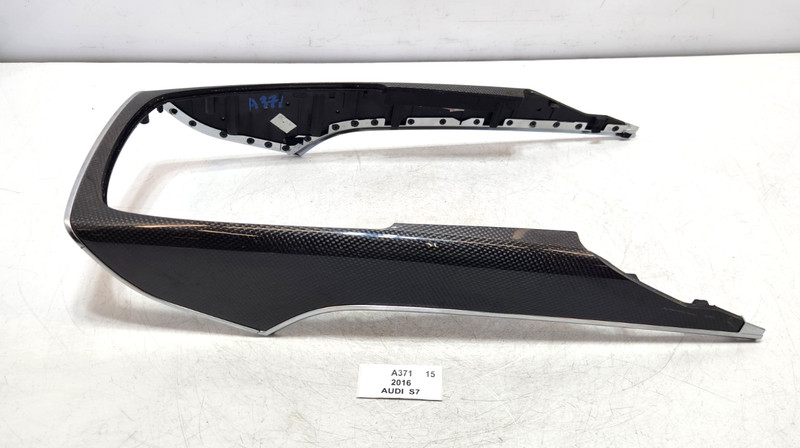 ✅ 12-18 OEM Audi S7 A6 A7 S6 Front Center Console Cover Trim Panel Carbon Fiber