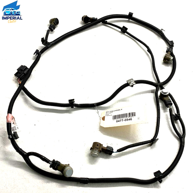 2017-2020 Tesla Model S Rear Bumper Park Assist Sensor & Wire Wiring Harness OEM