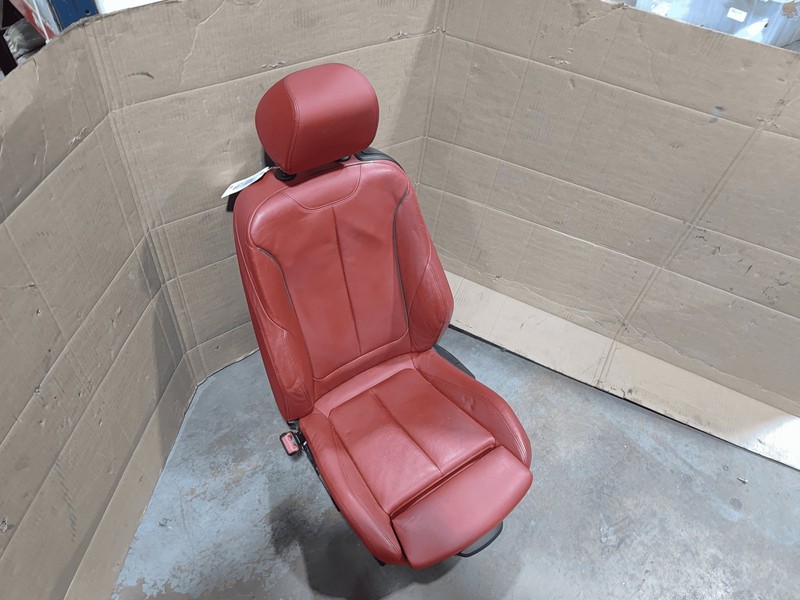 2014-2021 BMW 430I F32 COUPE FRONT DRIVER SEAT ASSEMBLY LEATHER RED S481 OEM