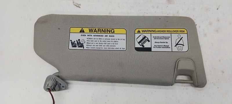 13-'15 MITSUBISHI OUTLANDER SPORT Left Driver Sun visor OEM 6 Month Warranty!