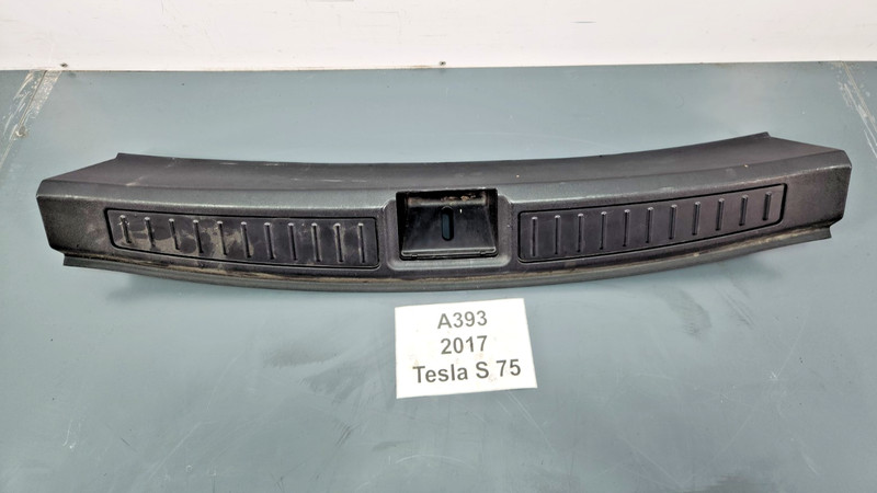 ✅ 12-20 OEM Tesla Model S Rear Trunk Sill Scuff Plate Molding Trim Cover NOTE*