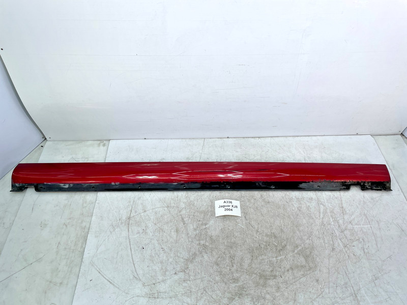 ✅ 04-07 OEM Jaguar XJ8 XJRRight Passenger Skirt Rocker Panel Molding Red *