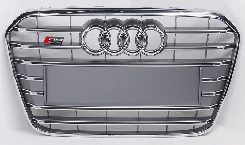 OEM Non-US Market Audi S6 Grille 4G0-853-651-B Scratches Tab Chipped