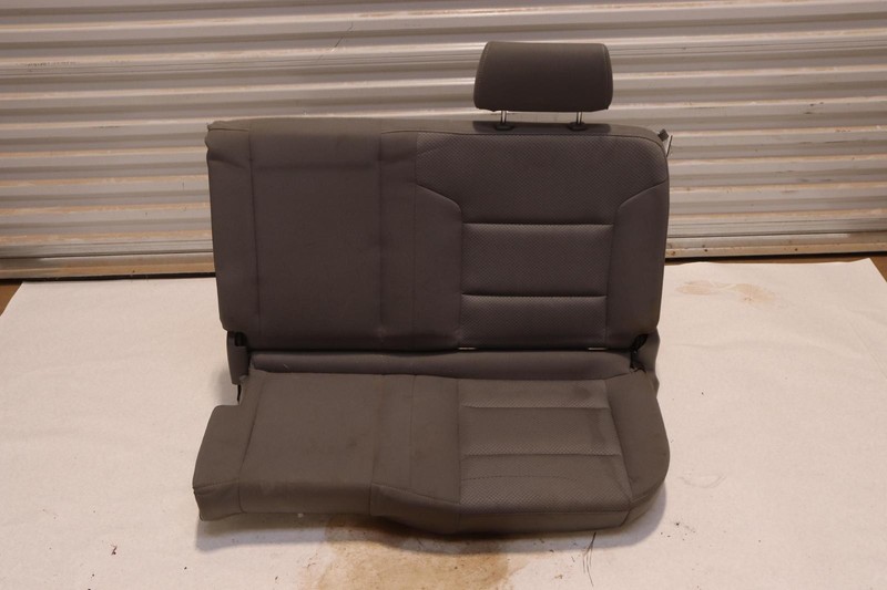 2017-2018 CHEVY SILVERADO 1500 DOUBLE CAB REAR LEFT SIDE SEAT CLOTH GRAY OEM