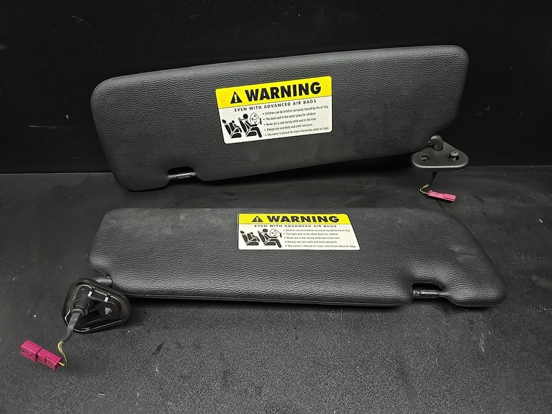 07-13 OEM BMW E93 M3 328 335 Conv Driver Passenger Side Sun Visor Black SET