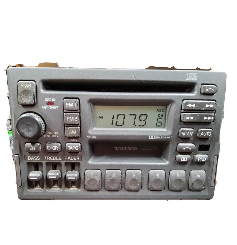 Volvo SC-816 S70 V70 S40 S90 V70XC Radio Cassette CD Player OEM 3533771-1 Tested