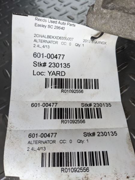 Alternator Fits 10-19 TERRAIN 1092556