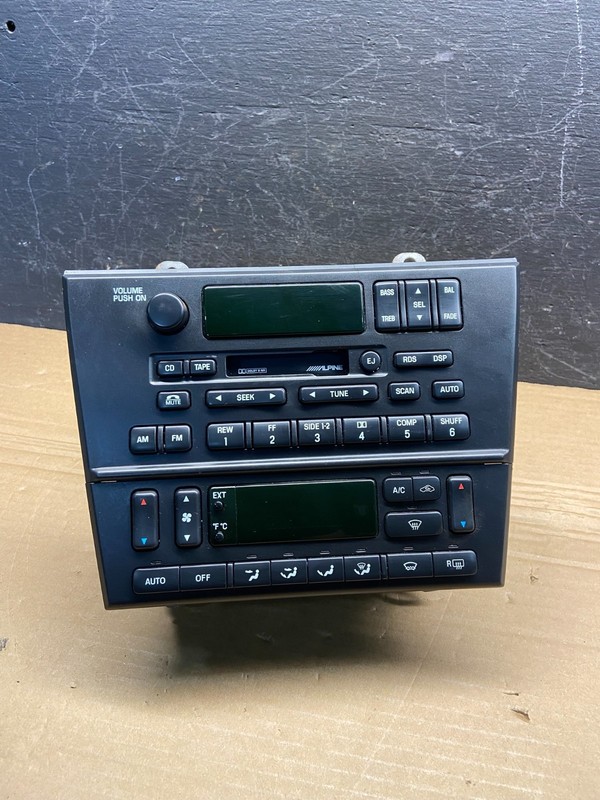 2000 2001 Lincoln LS OEM Radio Cassette Dual Climate Control Panel OEM AE4576 DG