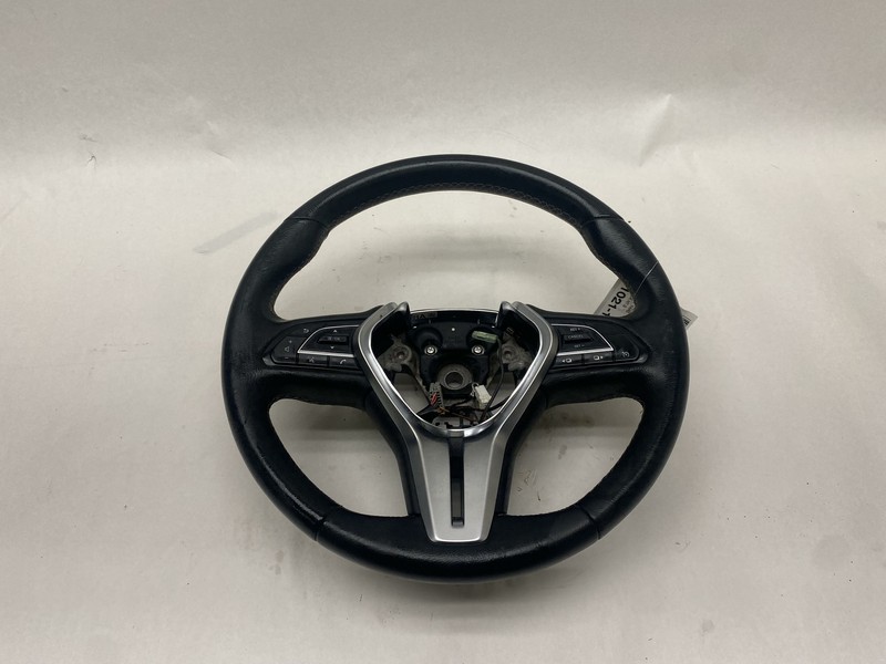 2018-2020 INFINITI Q50 SEDAN STEERING WHEEL LEATHER BLACK W/ MULTI SWITCH OEM