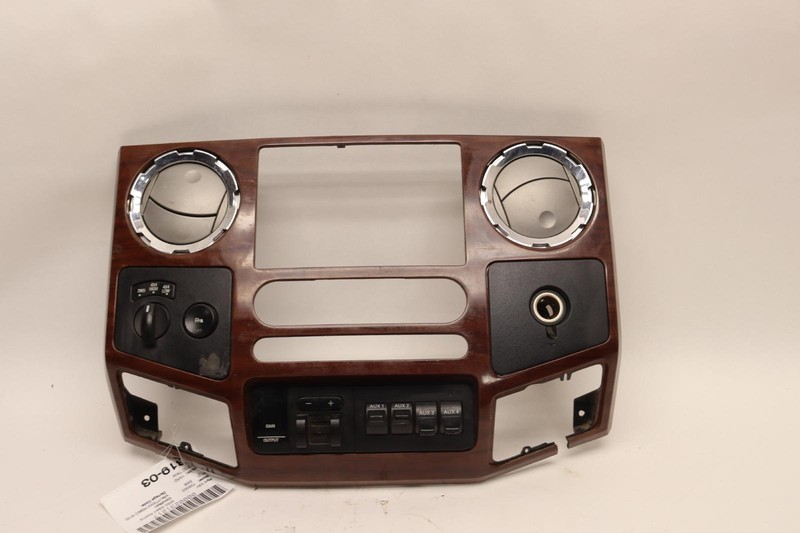 2008-2010 FORD F250 SD DASHBOARD CENTER RADIO BEZEL W/ TRANSFER CASE SWITCH OEM