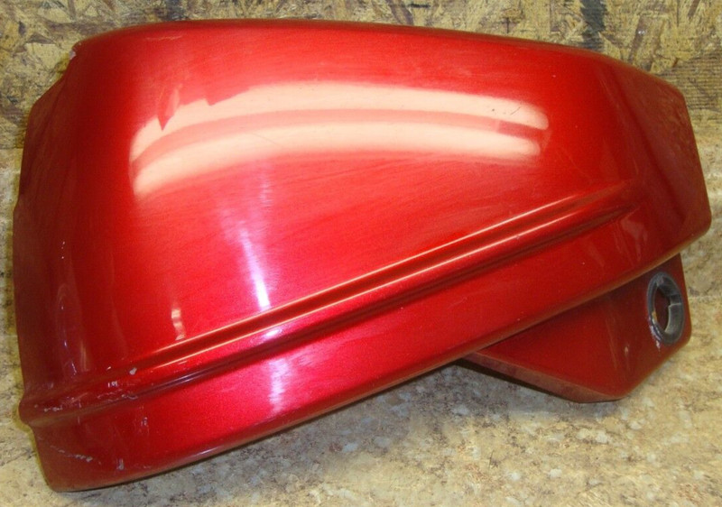2007 Yamaha XVS650 XVS 650 V Star Left Side Cover Panel Plastic Black Cowl Red