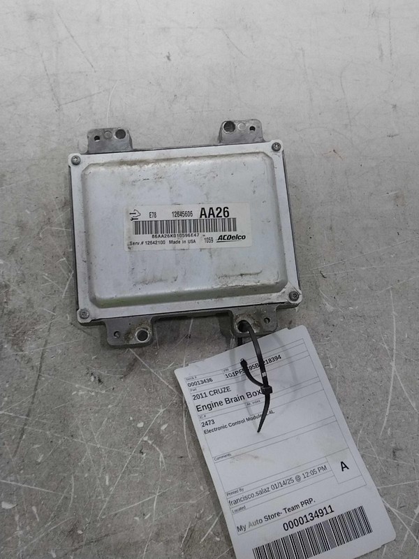 2011 Chevrolet Cruze Engine Control Module ECM OEM 12616532 Black 163K Miles