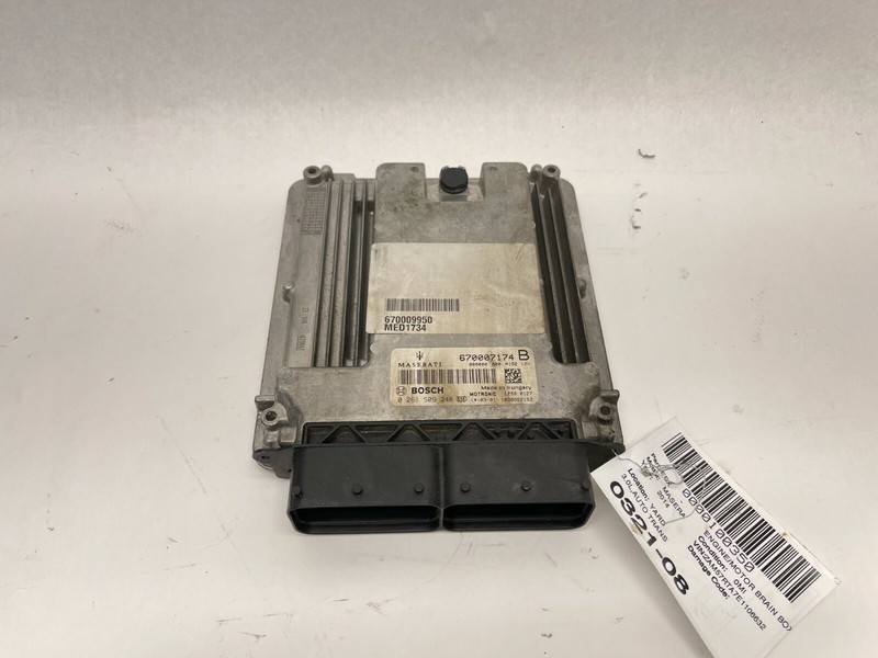 2014 MASERATI GHIBLI 3.0L TWIN TURBO ENGINE COMPUTER MODULE ECU OEM