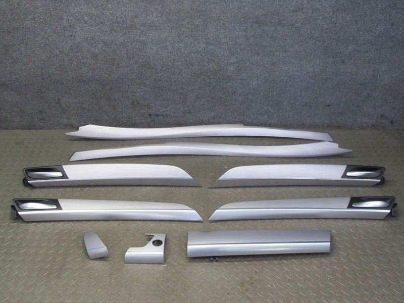 2010-2014 BMW E71 X6M DASH CENTER CONSOLE DOOR BRUSHED ALUMINIUM TRIM PANEL SET