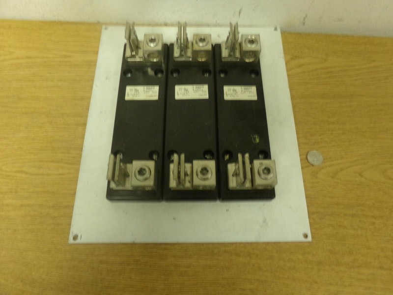 Gould 62001 Fuse Holder CU-AL 600 200 Class H/K Fuses 6639 375 in lbs Lot of 3