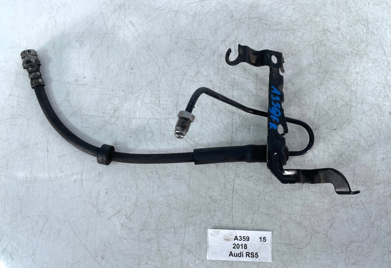 ✅ 18-24 OEM Audi RS5 S5 S4 Front Right Passenger Side Brake Hose W/ Bracket