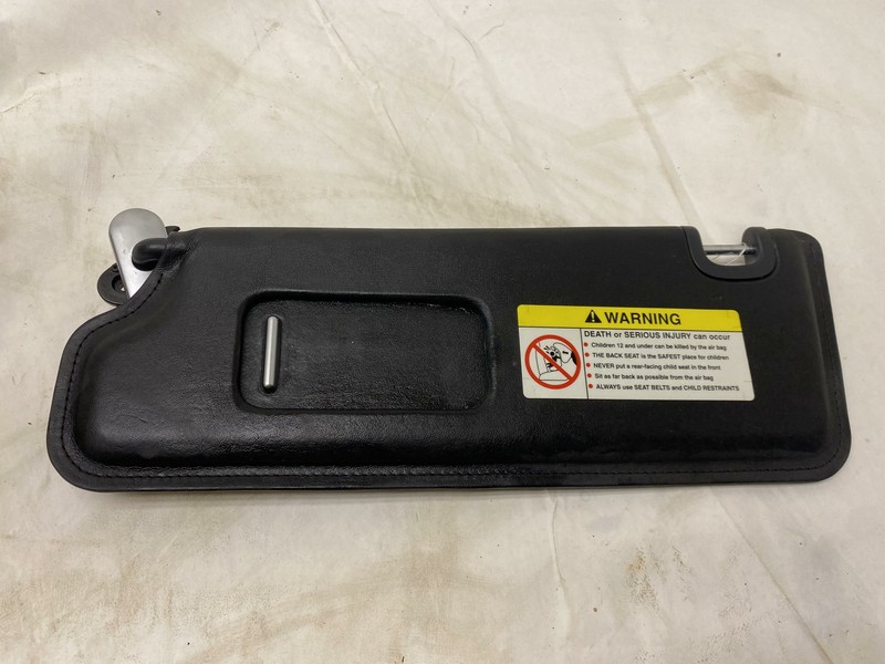 2006-2012 BENTLEY CONTINENTAL LEFT DRIVER SIDE SUN VISOR SHADE LEATHER BLACK OEM