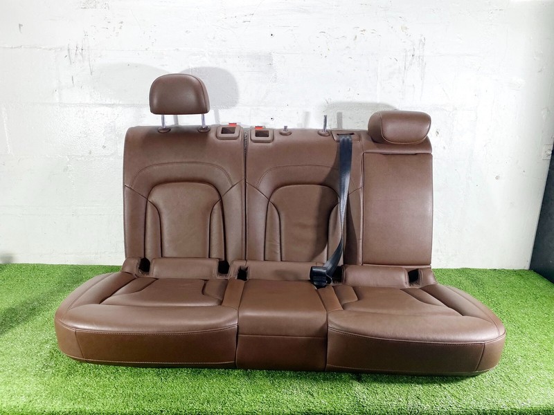 15-18 AUDI Q3 8U REAR 2ND ROW BENCH SEAT FRAME LEATHER W/ HEADRESTS ASSEMBLY OEM