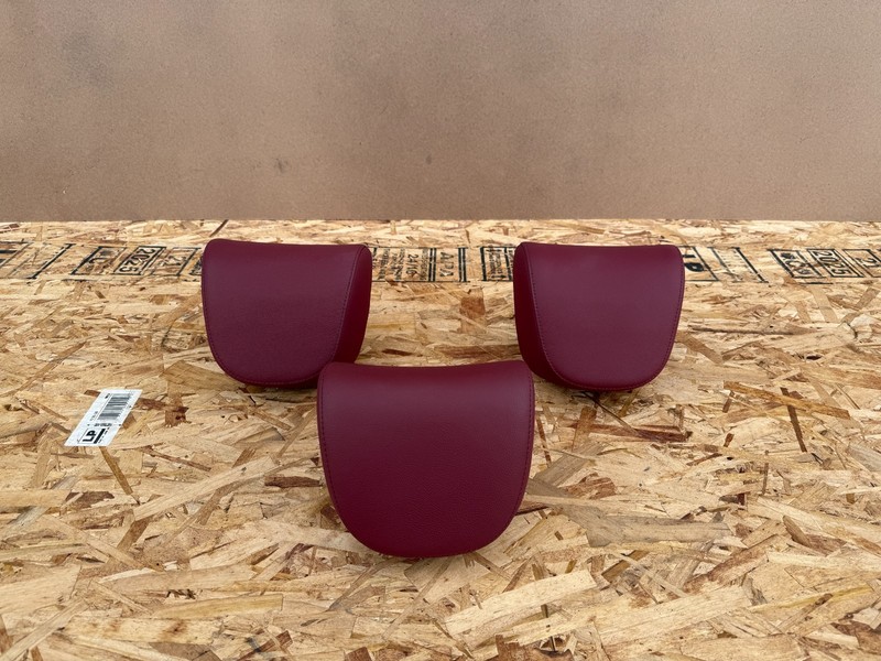 KIA STINGER GT2 2018-2023 OEM REAR LEFT RIGHT MIDDLE SEAT HEADREST SET (RED)