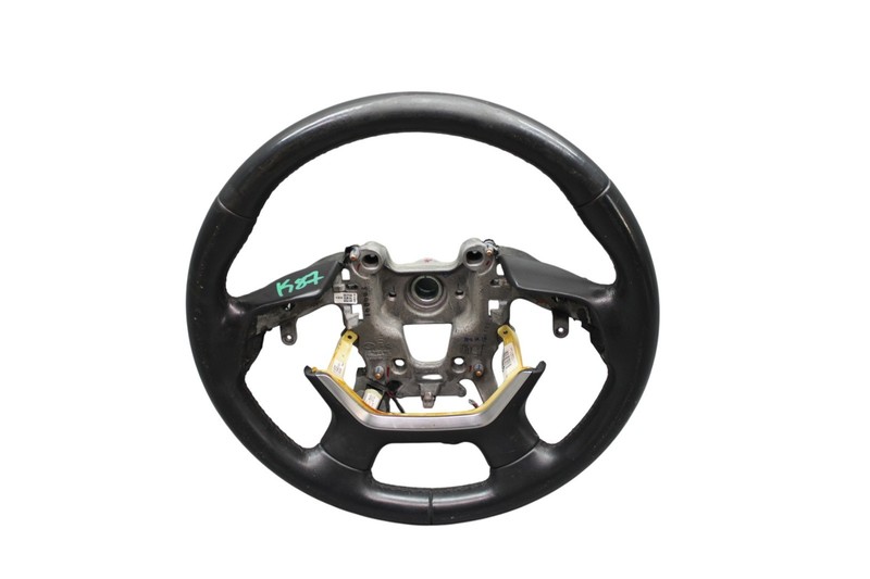 15-17 Hyundai Genesis G80 Front Driver Side Steering Wheel Leather Black OEM
