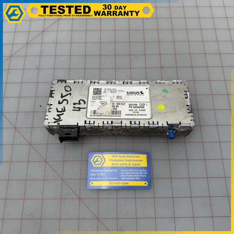 Mercedes-Benz SIRIUS SATELLITE RADIO RECEIVER MODULE OEM A2128705689