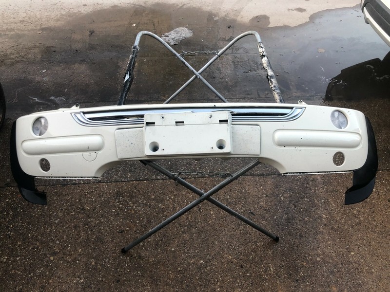 02-04 Mini Cooper Base R50 Hatchback FRONT BUMPER COVER White 850 OEM