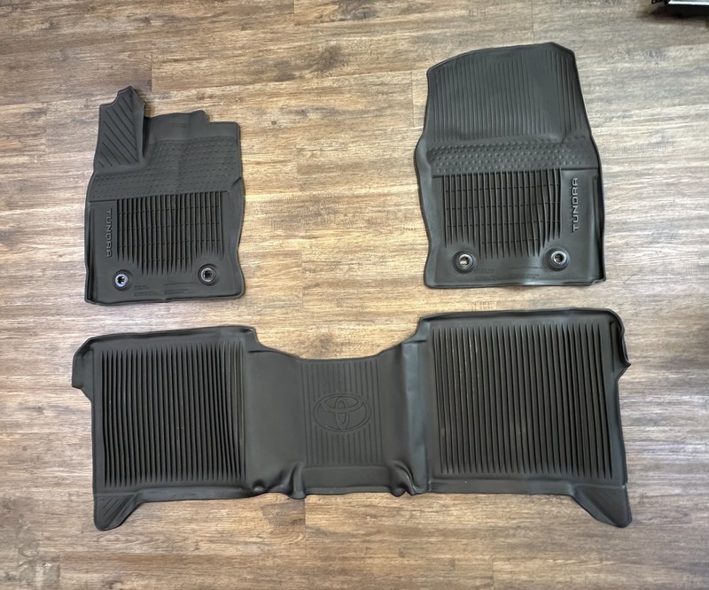 2023-24 TOYOTATUNDRAALL WEATHER FLOOR MATS GENUINE OEM PART #PT206-34220