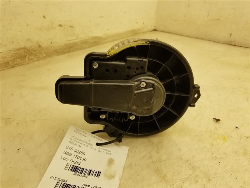 12-18 TOYOTA PRIUS TWO FRONT BLOWER MOTOR VIN B3 7TH & 8TH DIGIT