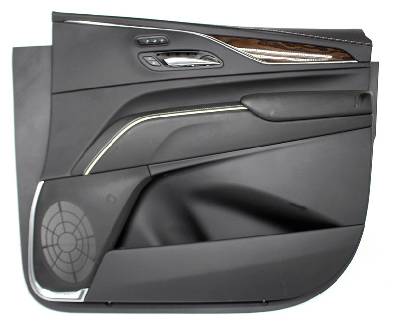 OEM Front Door Trim Panel For Cadillac Escalade, ESV Black with white 84929209