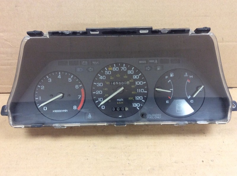 86 87 88 89 Accord DX 2DR 5sp Instrument Cluster Speedo Tacho Meter Gauges Used