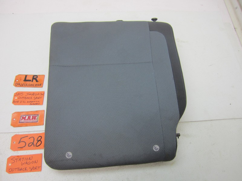SEAT BACK DRIVER SIDE REAR BACK TOP CAR LR for 05 SUBARU IMPREZA OUTBACK WAGON