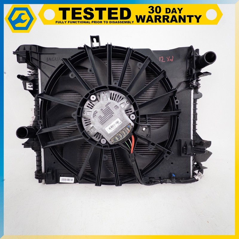 10-19 JAGUAR XJ 5.0L ENGINE MOTOR COOLING RADIATOR ASSEMBLY OEM