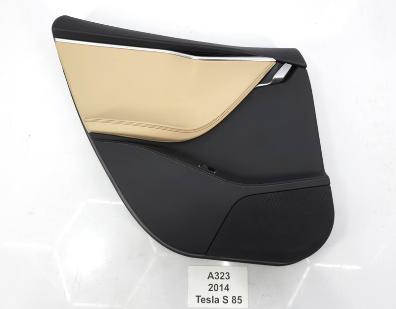 ✅ 12-20 OEM Tesla Model S Rear Left Driver Interior Door Trim Panel Leather*
