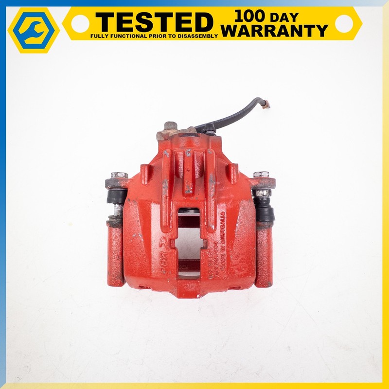 05-13 CHEVROLET CORVETTE C6 REAR LEFT SIDE DISC BRAKE CALIPER RED OEM