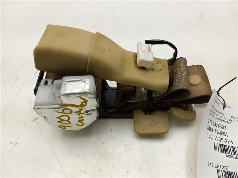 2007 LEXUS GS350 3.5L REAR CENTER MOUNTED SEAT BELT ASSEMBLY