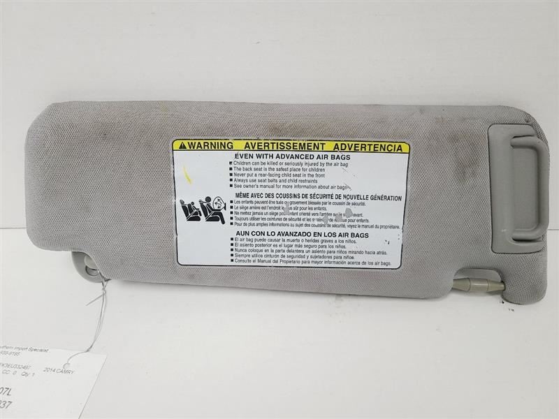 Driver Left Sun Visor Without Illumination Fits 12-17 CAMRY 562993