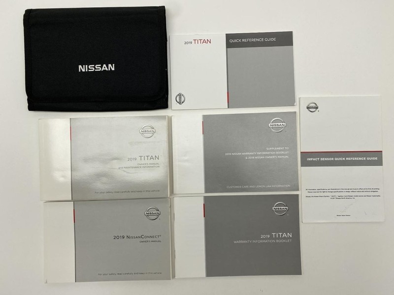 Owners Manual 2019 Nissan Titan 86791