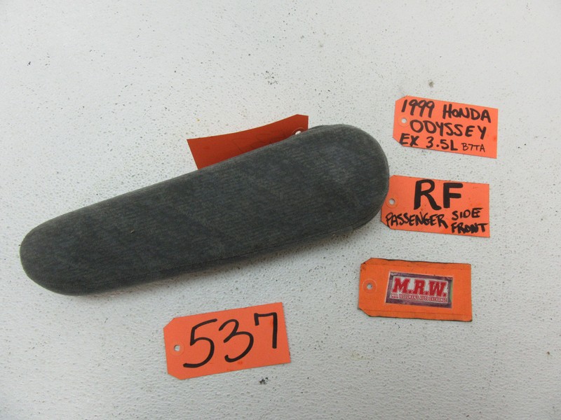 SEAT ARM REST FRONT GREY CLOTH R RH RF RIGHT PASSENGER SIDE VAN for 99 ODYSSEY