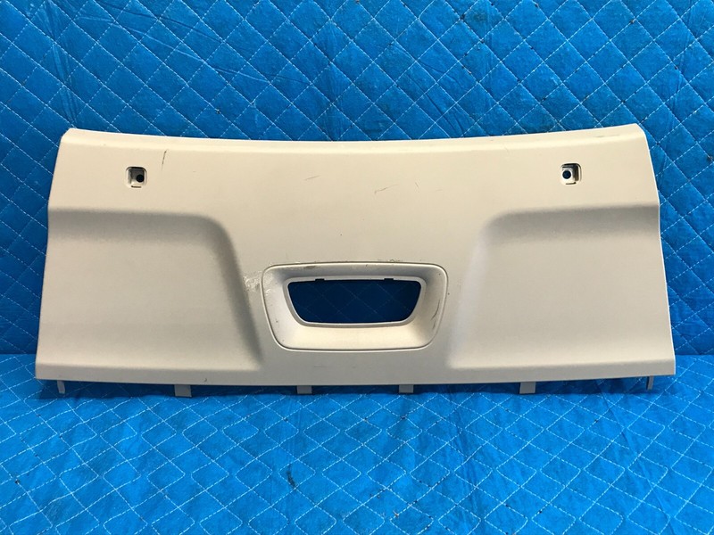 07-14 Volvo XC90 Rear Upper Cargo Trim Panel W/ Dome Light Gray OEM