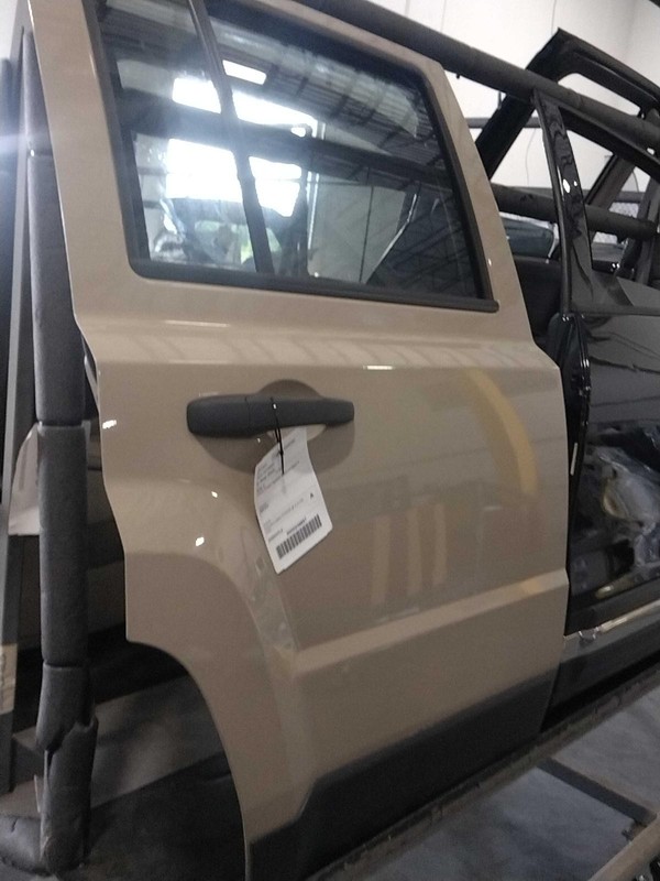 2016 Jeep Patriot Rear Right Door Tan 268360 Used 92K Miles OEM