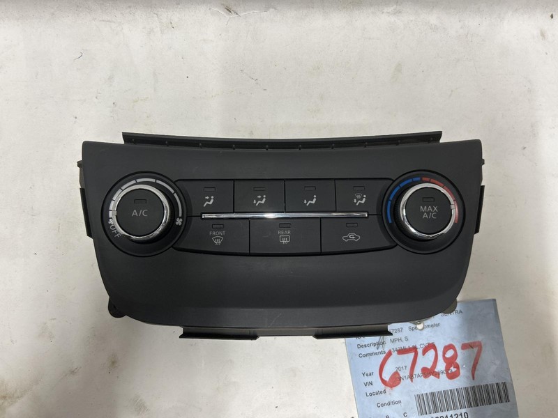 2017 NISSAN SENTRA heat AC controller 275004AT2A OEM 16 17