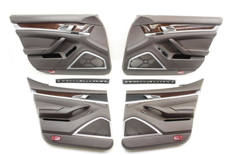 10-16 PANAMERA Turbo AWD Complete Set of Espresso Door Trim Panels