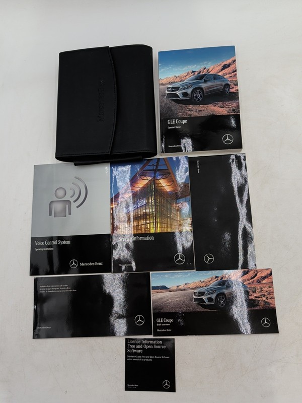 2019 MERCEDES GLE COUPE 350d 43 63 GLE63s OWNERS MANUAL ORIGINAL SET AMG