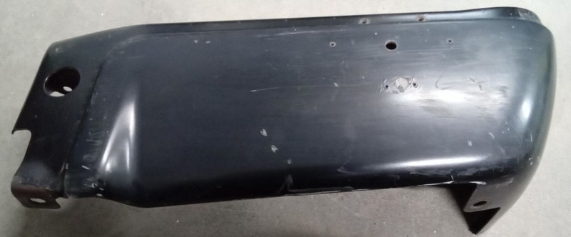 2008-2016 Ford F-250 F-350 RH Rear Bumper End without Sensor Holes Black