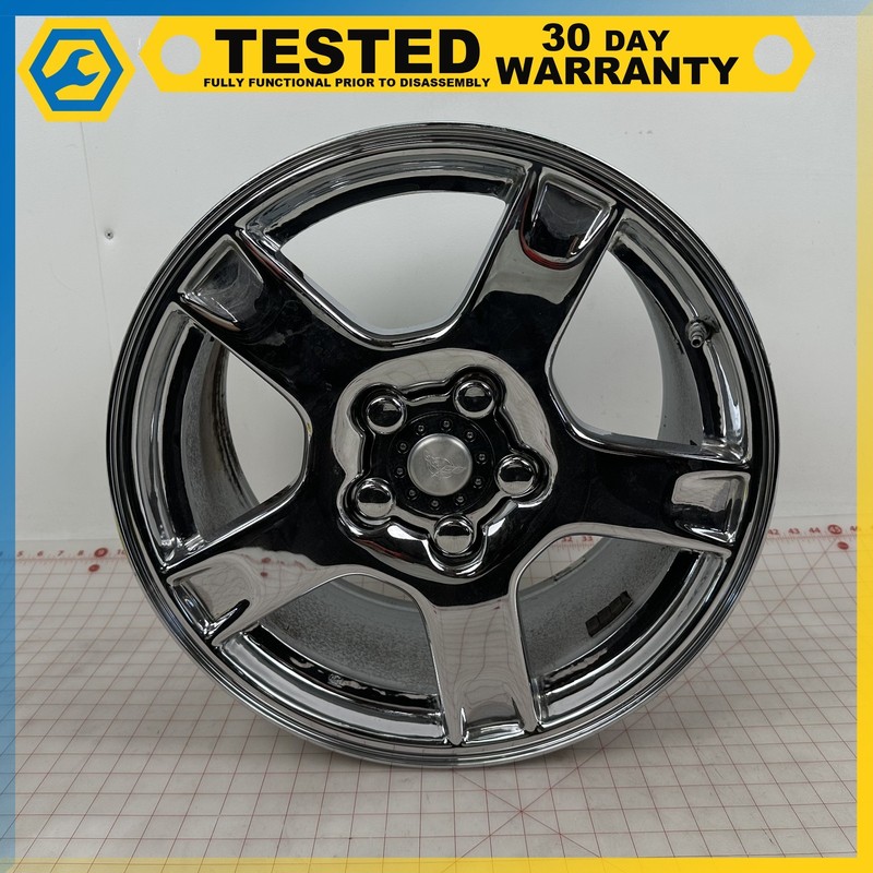 97-99 Corvette C5 Chrome FACTORY 18" INCH REAR ALLOY WHEEL RIM 18x9.5 OEM